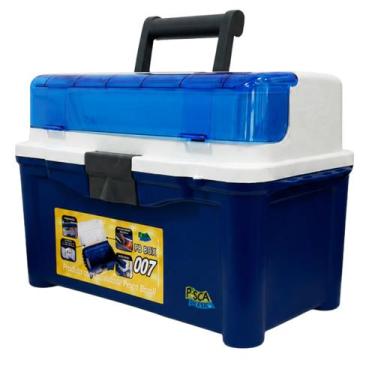 Imagem de Maleta de Pesca Caixa Organizadora PB Box 007 Azul - Pesca Brasil