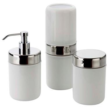 Imagem de Conjunto para Banheiro Forma Acquaset Branco - 3 Peças