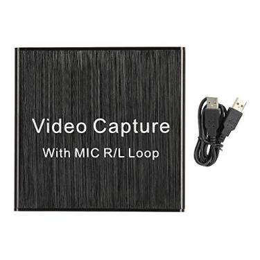 Imagem de Placa de captura de vídeo, placa de captura de áudio HDMI USB2.0 4K 1080P/30Hz para videoconferência para transmissão ao vivo