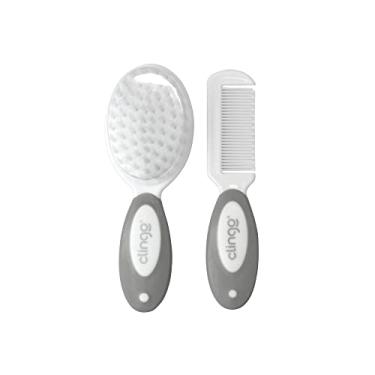 Imagem de Clingo Kit Higiene Deluxe Com Estojo (9 Pecas), Branco/Cinza
