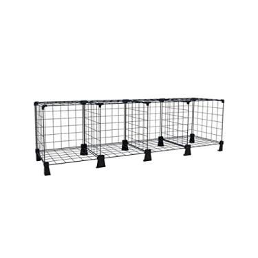 Imagem de Estante Organizadora Horizontal para Livros e Brinquedos 4 Nichos Decoração Quarto Infantil Sala