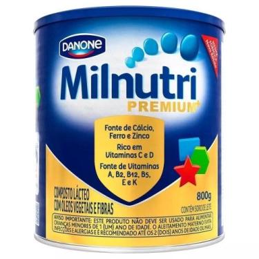 Imagem de Composto Lacteo Infantil Milnutri Premium+ Lata, 1 Unidade Com 800G -