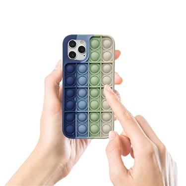 Imagem de Capa com bolhas engraçadas para iPhone 6 Plus/iPhone 6S Plus Capa para alívio de estresse Pop Fidget Brinquedos Push It Bubble para capa antiestresse adulto crianças, presentes engraçados