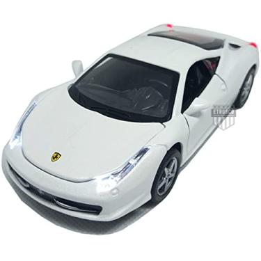 Imagem de Ferrari Miniauto com Som e Luz Die Cast 1:32 Branco