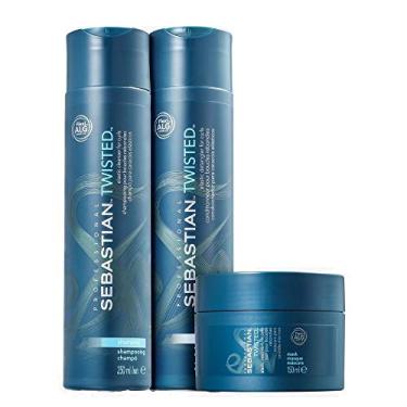 Imagem de Kit Shampoo Condicionador 250Ml E Máscara 150Ml Sebastian Professional Curly Twisted