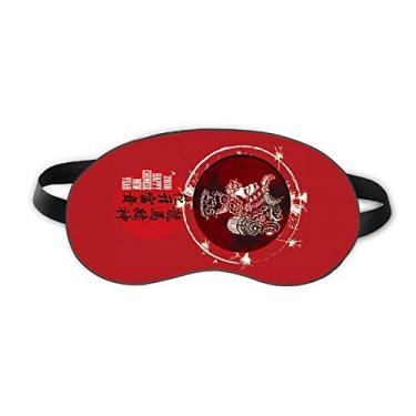 Imagem de Spring Happy New Year Flower Sleep Eye Shield Soft Night Vlindfold Shade Cover