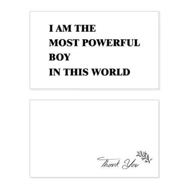 Imagem de Cartão de agradecimento I Am The Powerful Boy Birthday Paper Greeting Wedding Repreciation