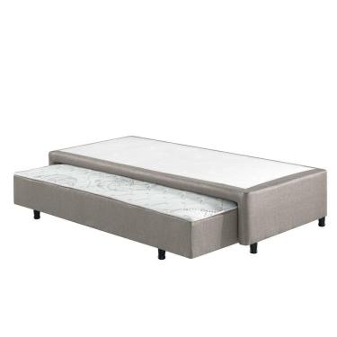 Imagem de Sommier Solteiro com Cama Auxiliar Energy Prime 88x188x36 - Cinza