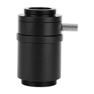 Imagem de Adaptador de câmera de montagem de lente de microscópio estéreo de liga de alumínio interface ctv para microscópio estereoscópico (25mm)