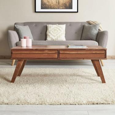 Imagem de Mesa de Centro Madeira 2 Gavetas Retangular Jona