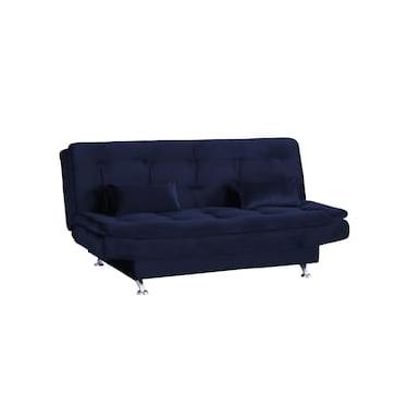 Imagem de Sofá-cama Matrix Leone em Tecido Veludo Plush 180cm de Largura