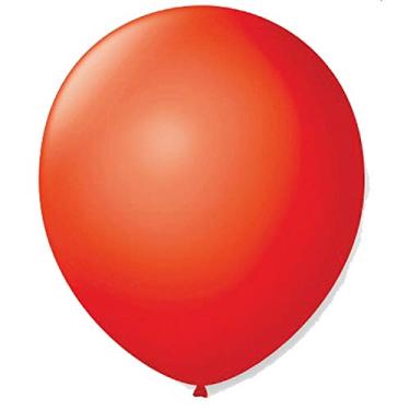 Imagem de Balão Redondo N.09 Vermelho Quente, Pacote com 50, São Roque