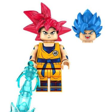 Imagem de Boneco Blocos De Montar Son Goku Dragon Ball Z Super - Mega Block Toys