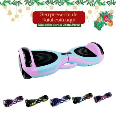 Hoverboard Skate Élétrico Bluetooth Com Led Alça Curta 6,5