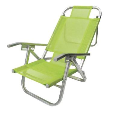 Imagem de Cadeira De Praia 5 Posições Em Alumínio Extra Larga Sannet Roxo - Roxo