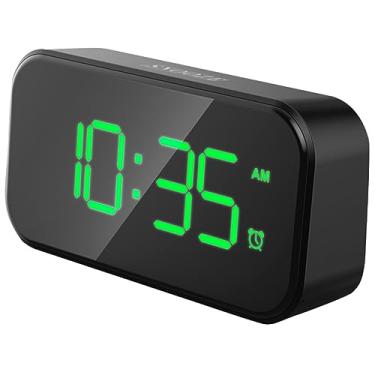 Imagem de PRETYZOOM Carregadores USB 1 Unidade despertador em tela cheia despertador silencioso despertador digital relógio de mesa relógio mesa lâmpadas de cabeceira despertador infantil despertador
