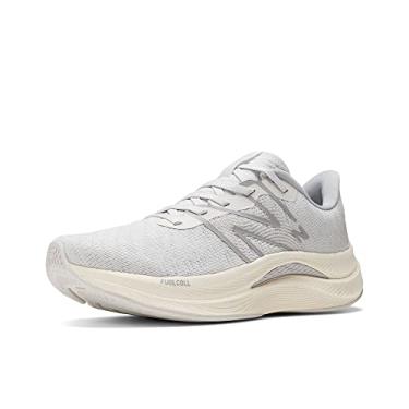Imagem de New Balance Tênis de corrida feminino Fuel Cell Propel V4, Matéria cinza/nuvem de chuva, 39
