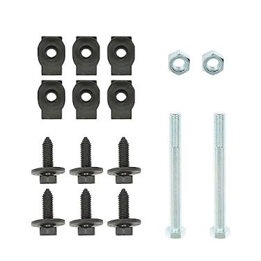 Imagem de SEBLAFF Pacote com 16 parafusos de olhal de montagem de mola frontal J-Clips de substituição para Camaro Firebird 1967-1981