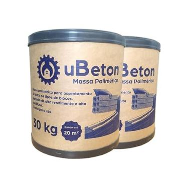 Imagem de Argamassa Polimérica para alvenaria - Cola Tijolo/Bloco – 2 und Barrica 30 kg – 60kg - uBeton