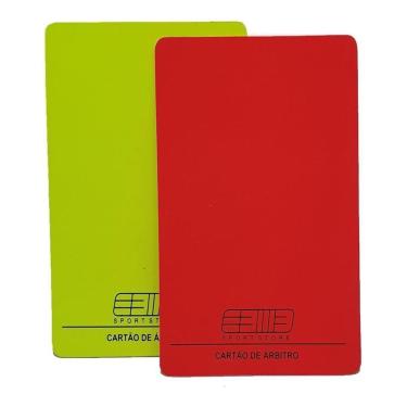Imagem de Cartão De Árbitro Juiz, futebol, Kit 2 cartões, com NF.-Masculino