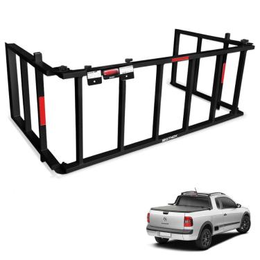 Imagem de Extensor de Caçamba Saveiro 2010 a 2024 Rampa Preto