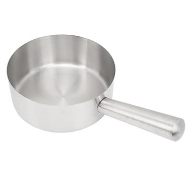 Imagem de Concha de Água, Colher de Água Com Cabo Longo de Aço Inoxidável, Concha de Água de Acabamento Refinado para Cozinha, Banheiro, Jardim(Diameter 8.1 in-Prata)