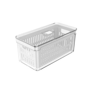 Imagem de Organizador De Alimentos Para Geladeira Clear Fresh Com Cesto Ou 5L