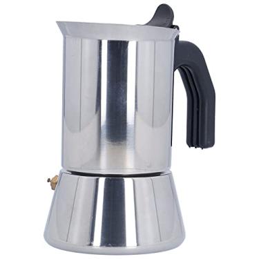 Imagem de Cafeteira de fogão, cafeteira expresso, cafeteira de moka, cafeteira italiana, cafeteira cubana de aço inoxidável, despeje sobre a panela de café para utensílios de cozinha doméstica, suprimentos