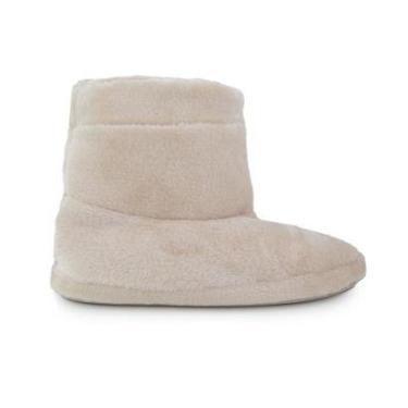 Imagem de Pantufa Feminina Daniela Tombini Cano Alto Bege - 1478E-Feminino