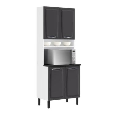 Imagem de Paneleiro Itatiaia em aço 4 Portas Grafite New Premium