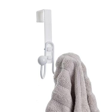 Imagem de Cabide de Porta 2 Ganchos Plus, Metaltru, Branco com Branco