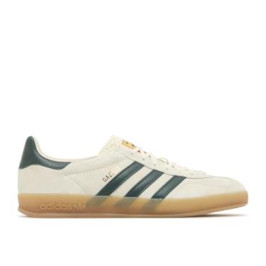 Imagem de adidas Tênis masculino Gazelle Indoor, Branco creme/verde universitário/chiclete, 4