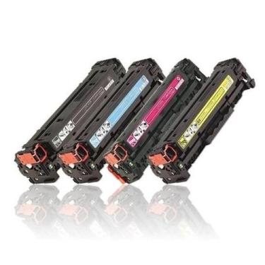 Imagem de Kit Toner Compatível CC530A CC531A CC532A CC533A Para M351 M451 M375 M