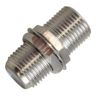 Imagem de Módulo Tomada Tv Sat Cabo Antena Termoplástico C/ Componente Metálico 