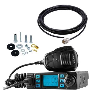 Imagem de Rádio Móvel Px 80 Canais RP-50 Homologado Anatel Cabo 5,5 metros Paraf