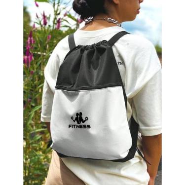 Imagem de Mochila Saco Nylon CASAL FITNESS Academia Esportiva Gym Bag Fitness Un