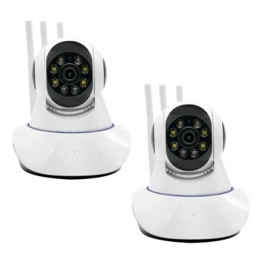 Imagem de Kit 2 Câmeras Ip 3 Antenas Wifi  Visão Noturna - Yieqin