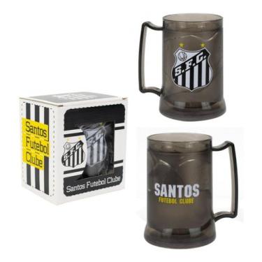 Imagem de Copo Caneca Congelante Gel Térmico Cerveja Santos - 400ml  - Cebola e 