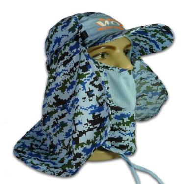 Imagem de Boné Para Pescaria Proteção Lateral E Frontal V-Fox