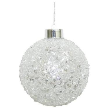 Imagem de Enfeite De Natal Bola C/Luz Arvore/Mesa/Porta Pequeno 10Cm - Zona Livr