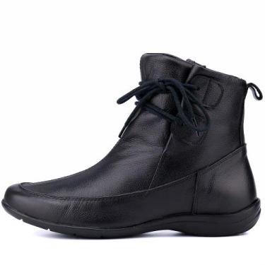 Imagem de Botas Femininas Em Couro Rodeio Country Cano Medio Bico Fino - Mr. Gut