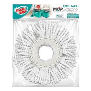 Imagem de Refil Para Mop Giratorio Pró Flash Limp 100% Em Microfibra