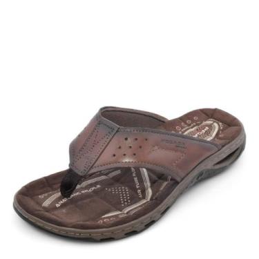 Imagem de Chinelo Masculino Pegada REF: 131663 COURO, 41, Pinhao