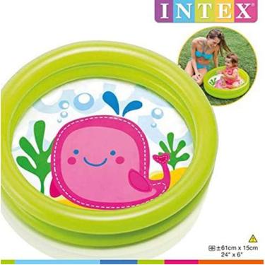 Imagem de Piscina Infantil Inflável Criança 17 Litros - Intex, Verde