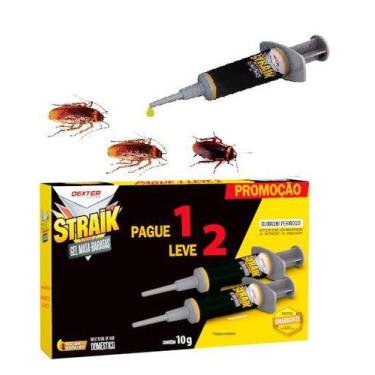 Imagem de Gel Em Serinha Eficaz Contra Baratas 2 Seringa 10g Straik
