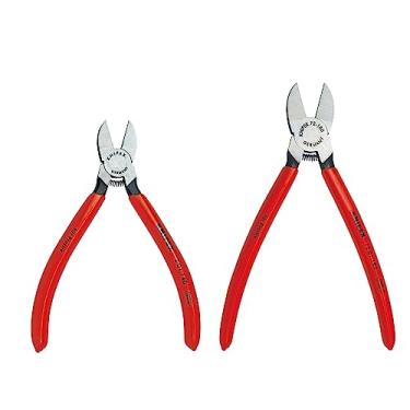 Imagem de KNIPEX Ferramentas 9K 00 80 90 US Conjunto de cortadores diagonais de corte alinhado, 2 peças