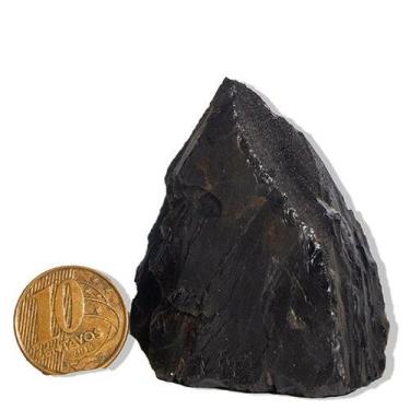 Imagem de 01 Ônix Preto Pé e Bico Serrado 50 a 100g 5 a 10cm Tipo B - Cristaisde