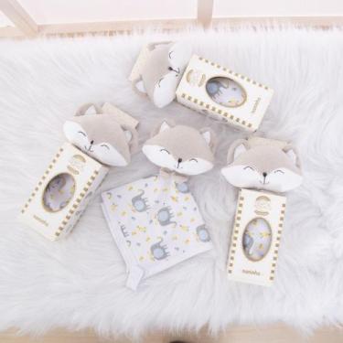 Imagem de Paninho Naninha Bichinho Porta Chupeta Bebe Pelúcia - LuckBabyEnxovais