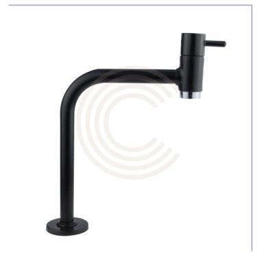 Imagem de Torneira Banheiro Preta Metal Black Lavatório Lavabo Pia Cuba Link 90º