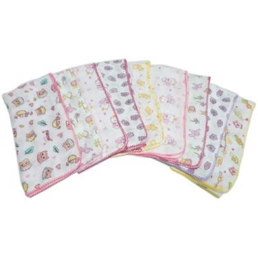 Imagem de Kit De Fralda De Pano Toalha Fralda E Cueiro - Menina/menino - Dugu, F